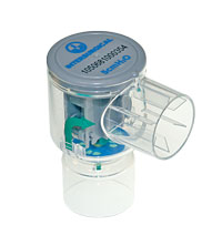 C-PEEP™ fixed value PEEP valve, preset at 5cm H₂O, blue
