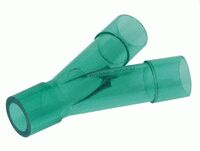 22mm traditional Y-piece 22M/15F patient connection - 22M-22M