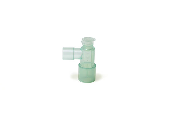 Fixed elbow, 15M- flip top cap - 22M/15F